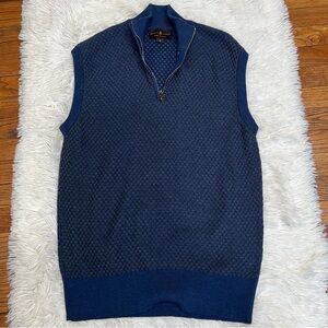 Robert Talbott men extrafine‎ merino wool V neck Vest size M